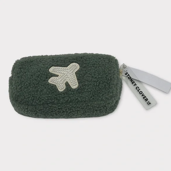 Stoney Clover Lane Airplane Sherpa‎ Pouch NEW